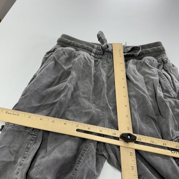 Aerie Pants Womens XS Gray Cargo Jogger Utility Stretch‎ Drawstring Waist Casual - Picture 8 of 9